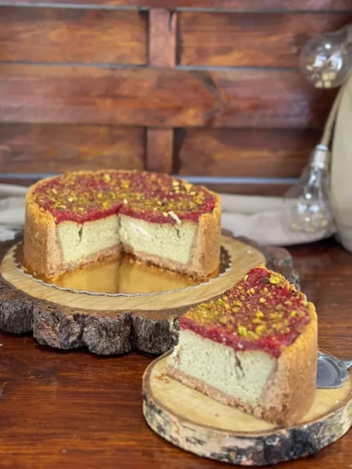 Cheesecake cu fistic - imagine 3