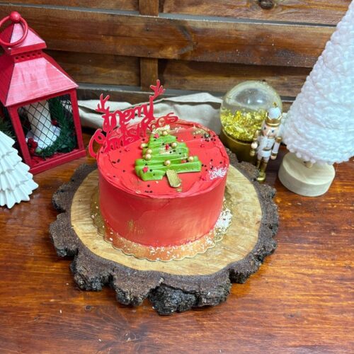 Mini tort tematică Crăciun