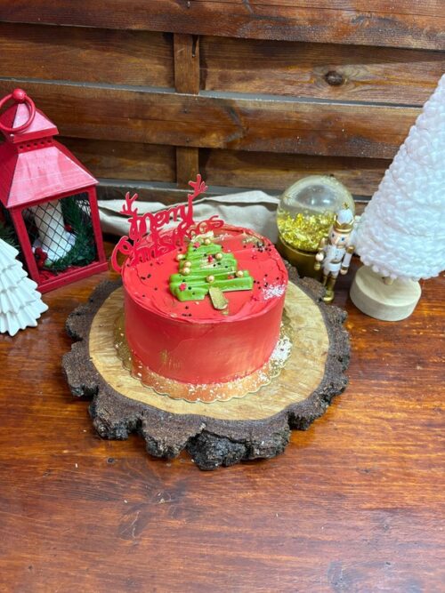 Mini tort tematică Crăciun